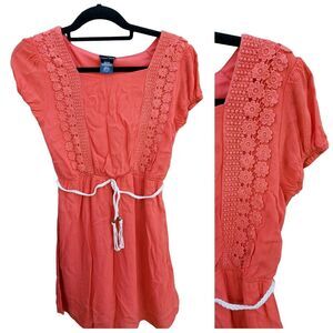 Paper Doll above knee cap‎ sleeve red womans size 14 dress PLUS SIZE CASUAL